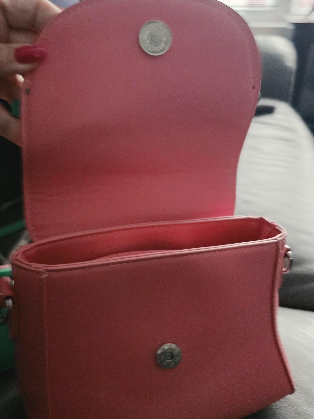 Pink & Green Smile Set Mini Crossbody Bag | Women Bags - Picture 14 of 14